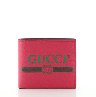 Gucci Logo Bifold Wallet Leather