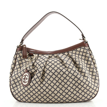 Gucci Sukey Hobo Diamante Canvas Medium