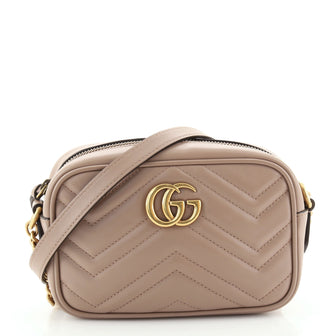 Gucci GG Marmont Shoulder Bag Matelasse Leather Mini