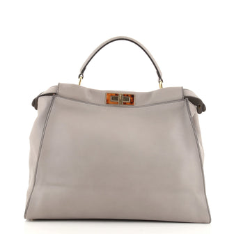 Fendi Peekaboo Bag Leather with Tortoise Detail Large