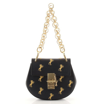 Chloe Drew Bijou Crossbody Bag Embroidered Leather Mini