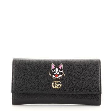 Gucci GG Marmont Continental Wallet Embellished Leather