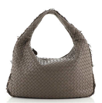 Bottega Veneta Veneta Hobo Intrecciato Nappa with Frayed Detail Medium