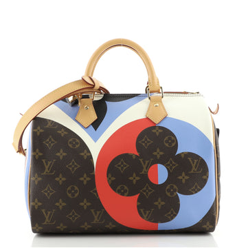 Louis Vuitton Speedy Bandouliere Bag Limited Edition Game On Monogram Canvas 30