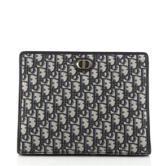 Christian Dior Montaigne Clutch Oblique Canvas 30
