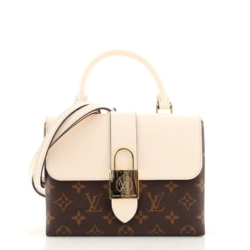 Louis Vuitton Locky Handbag Monogram Canvas with Leather BB