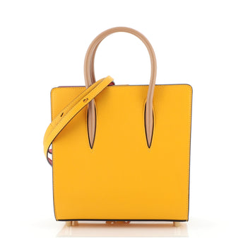 Christian Louboutin Paloma Tote Leather and Africube Textile Small