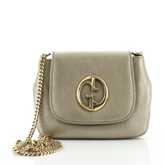 Gucci 1973 Chain Shoulder Bag Leather Small