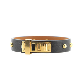 Hermes Mini Dog Clous Ronds Bracelet Leather