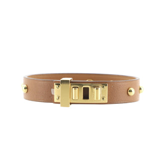 Hermes Mini Dog Clous Ronds Bracelet Leather