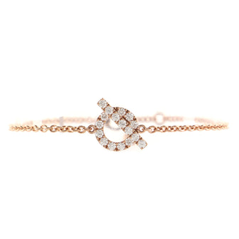 Hermes Finesse Bracelet 18K Rose Gold and Diamonds