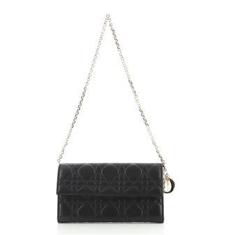 Christian Dior Lady Dior Croisiere Chain Wallet Cannage Quilt Lambskin