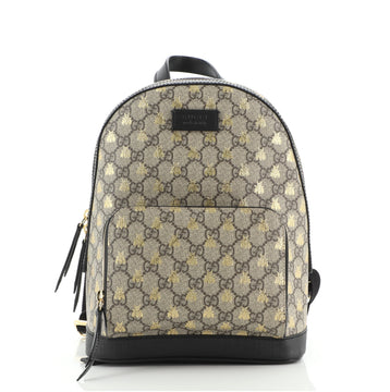 Gucci Zip Pocket Backpack Printed GG Coated Canvas Mini