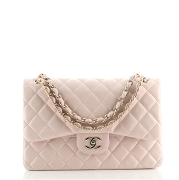 Chanel Classic Double Flap Bag Quilted Lambskin Jumbo