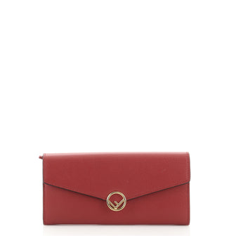 Fendi Kan I F Continental Wallet Leather