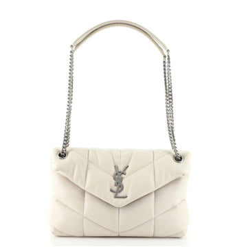 Saint Laurent LouLou Puffer Shoulder Bag Quilted Leather Small