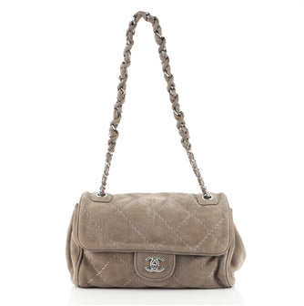 Chanel Ultimate Stitch Accordion Bag Quilted Nubuck Medium