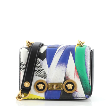 Versace Clash Chain Crossbody Bag Printed Leather Mini