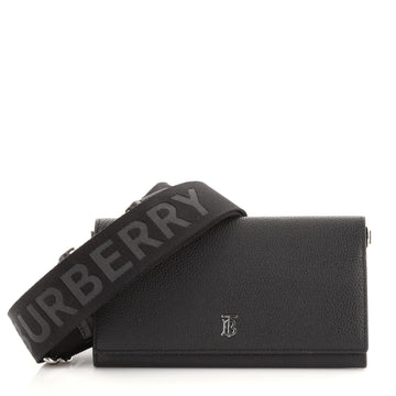 Burberry Wallet with Logo Strap Leather
