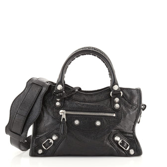 Balenciaga City Giant Studs Bag Leather Mini