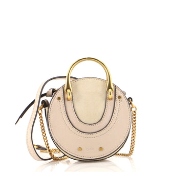 Chloe Pixie Crossbody Bag Leather with Suede Mini