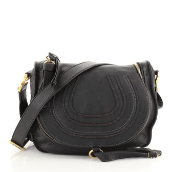 Chloe Marcie Zip Crossbody Bag Leather Medium