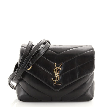 Saint Laurent LouLou Shoulder Bag Matelasse Chevron Leather Toy