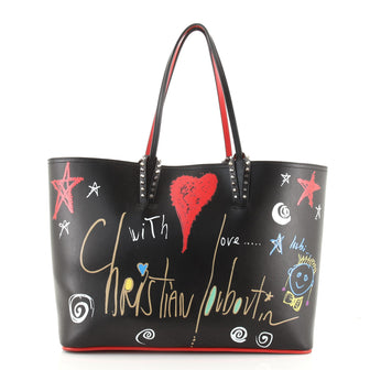 Christian Louboutin Cabata East West Tote Printed Leather Large