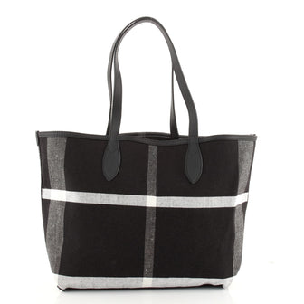 Burberry Doodle Reversible Tote Printed Canvas Large