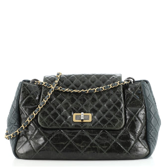Chanel Accordion Reissue Flap Bag Quilted Calfskin Maxi