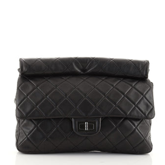 Chanel Reissue Roll Clutch Quilted Lambskin Jumbo