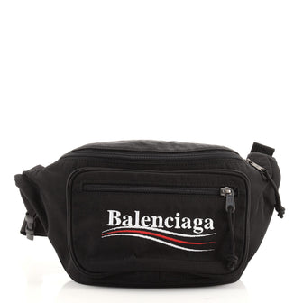 Balenciaga Explorer Belt Bag Canvas with Applique Medium