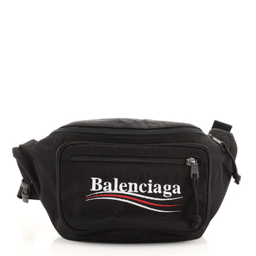 Balenciaga Explorer Belt Bag Canvas with Applique Medium