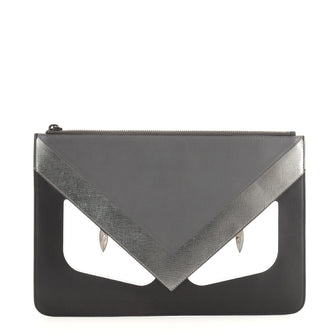 Fendi Monster Pouch Leather Medium