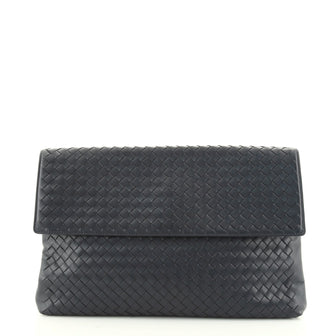 Bottega Veneta Flap Clutch Intrecciato Nappa Large