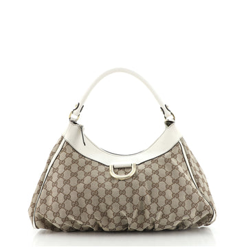 Gucci D Ring Hobo GG Canvas Large