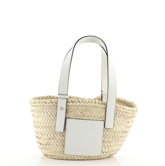 Loewe Basket Tote Woven Raffia Small
