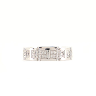 Hermes Kilim Ring 18K White Gold and Diamonds