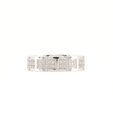 Hermes Kilim Ring 18K White Gold and Diamonds