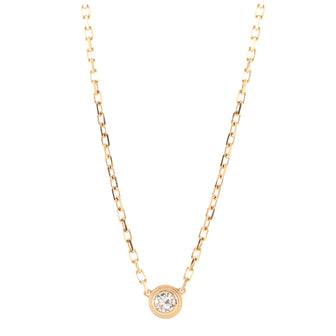 Cartier Diamants Legers Pendant Necklace 18K Rose Gold with Diamond Small