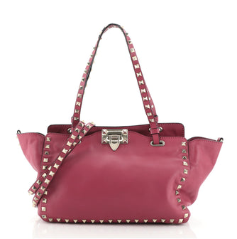 Valentino Rockstud Tote Soft Leather Small
