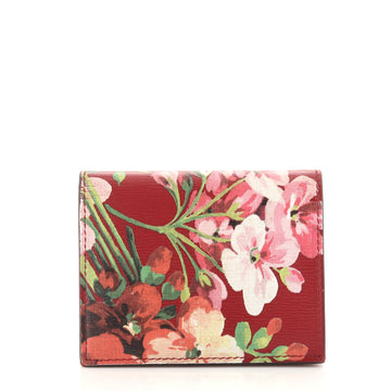 Gucci Flap Card Case Blooms Print Leather