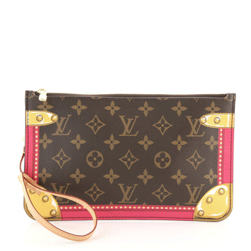 Louis Vuitton Neverfull Pochette Limited Edition Summer Trunks Monogram Canvas Large