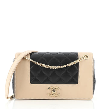 Chanel Mademoiselle Vintage Flap Bag Quilted Sheepskin Small