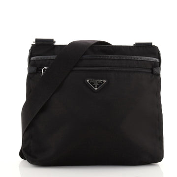 Prada Zip Messenger Bag Tessuto Medium