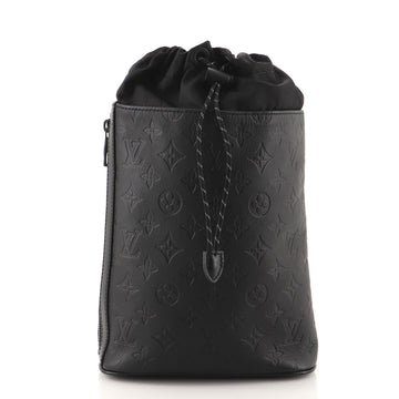 Louis Vuitton Chalk Sling Bag Monogram Shadow Leather