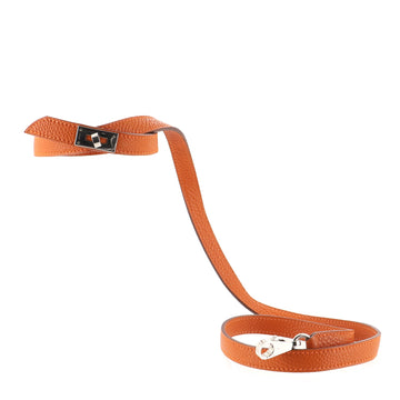 Hermes Kelly Dog Collar Leash Leather