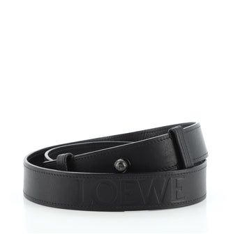 Loewe Logo Belt Embossed Leather Medium