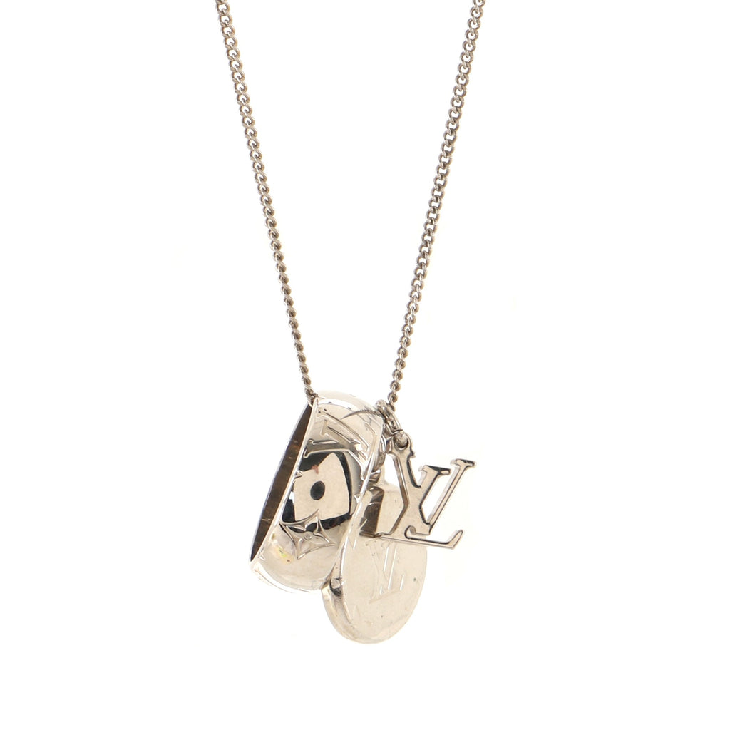 lv monogram charms necklace