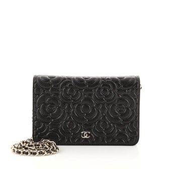Chanel Wallet on Chain Camellia Caviar